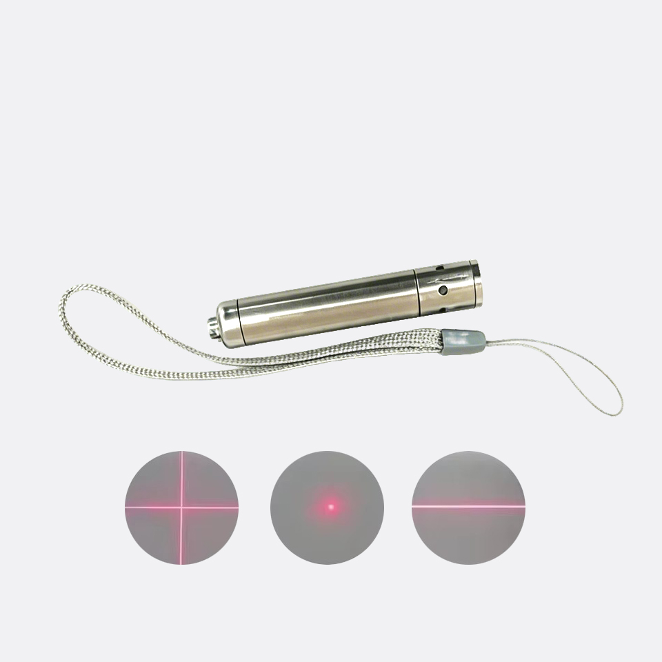 Industrial Laser Pointer - ミニ650nm 10mWレッドドット/ライン/クロスレーザーダイオードモジュールステンレス鋼ハンドヘルドLED