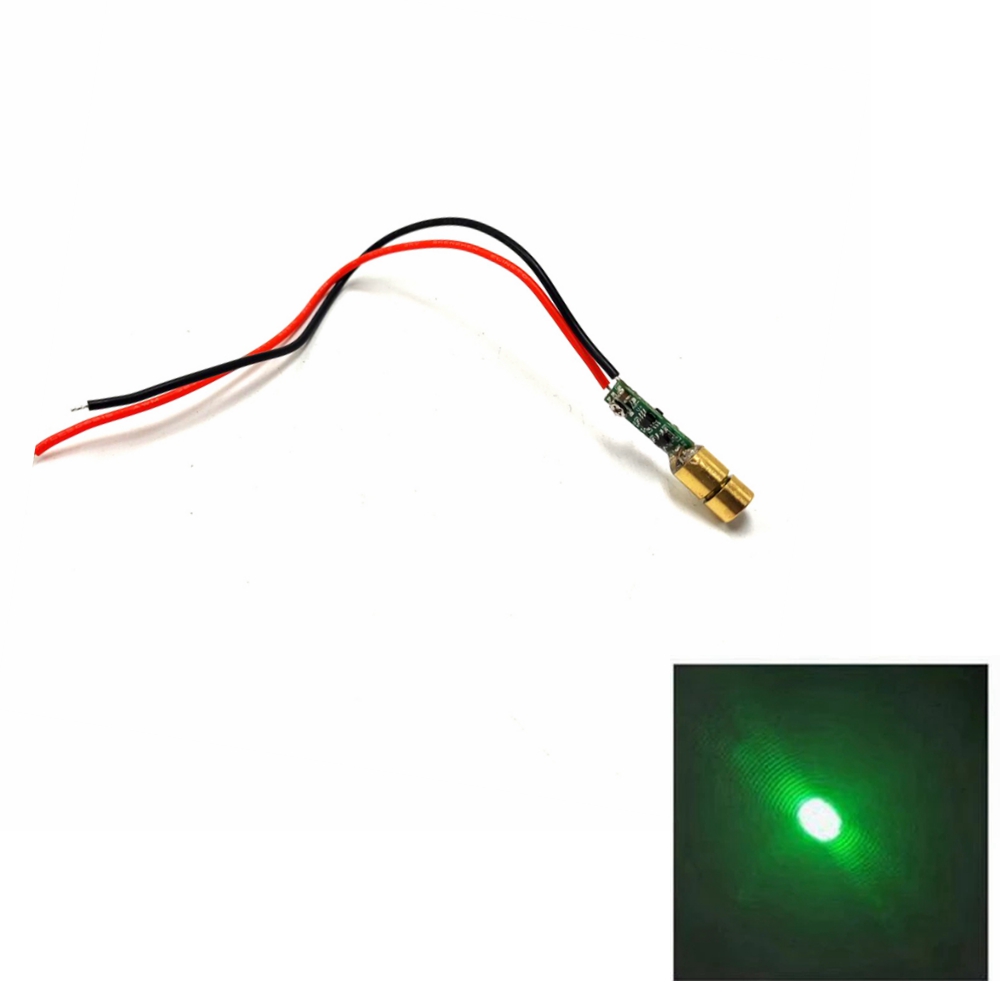 Industrial Laser Pointer - 新しいミニグリーンレーザーライト 515nm 520nm 5mw グリーンレーザーダイオードドットモジュールポインターレベル照準位置決め 2.3V-5V