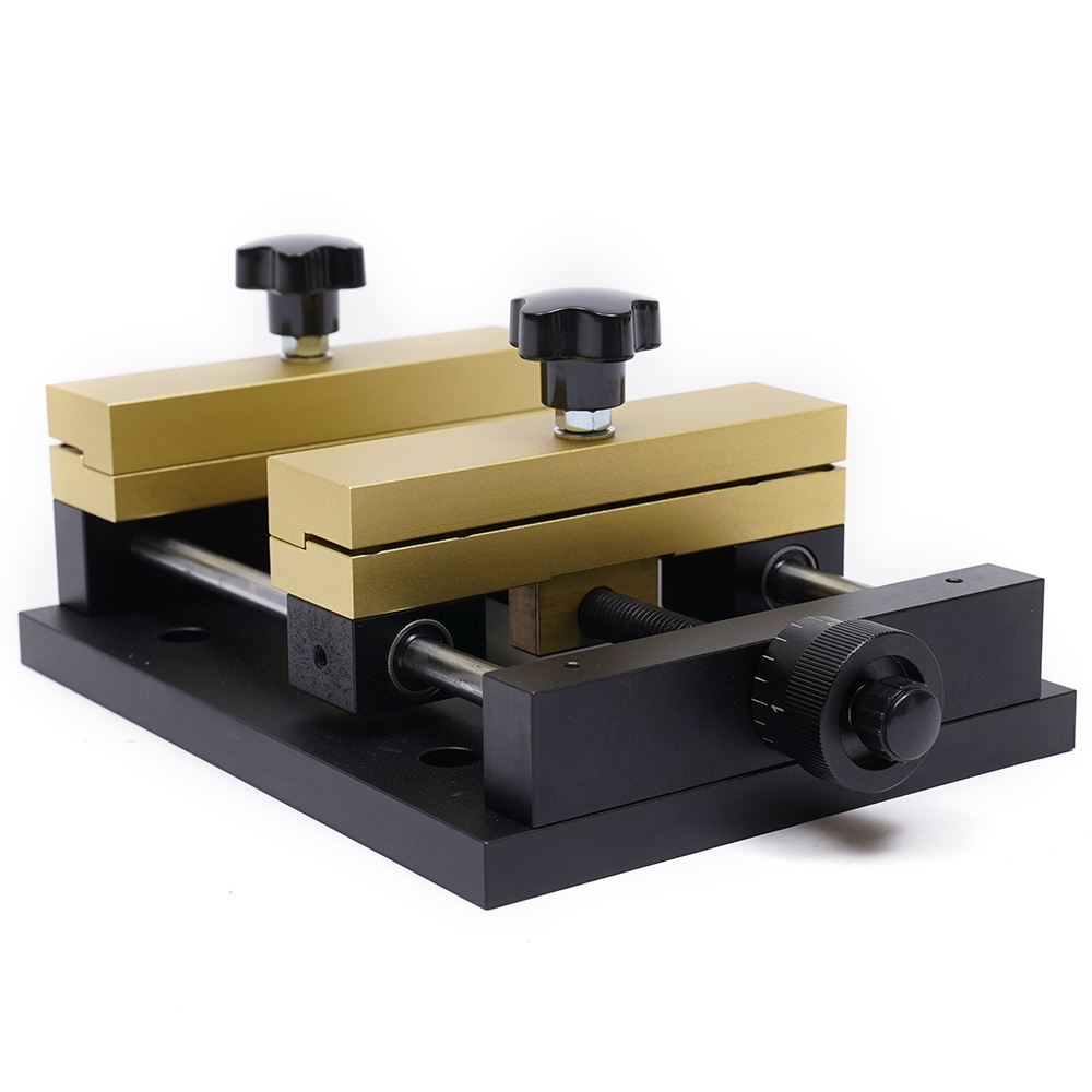 Industrial Laser Cutting Machine - レーザー切断彫刻マーキングマシン固定治具陽極酸化アルミニウム合金片側固定スライドクランプ皿穴付き取り付け穴付きM5 M6ネジ対応工業用レーザー機器ワークピースクランプツール