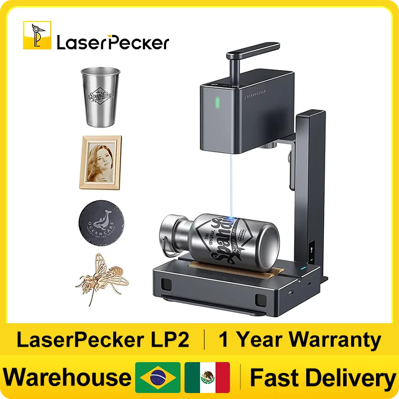Industrial Laser Printing Machine - Laserpecker 2-ポータブルレーザー彫刻機,木材彫刻機,DIYロゴプリンター,木材彫刻機,製造