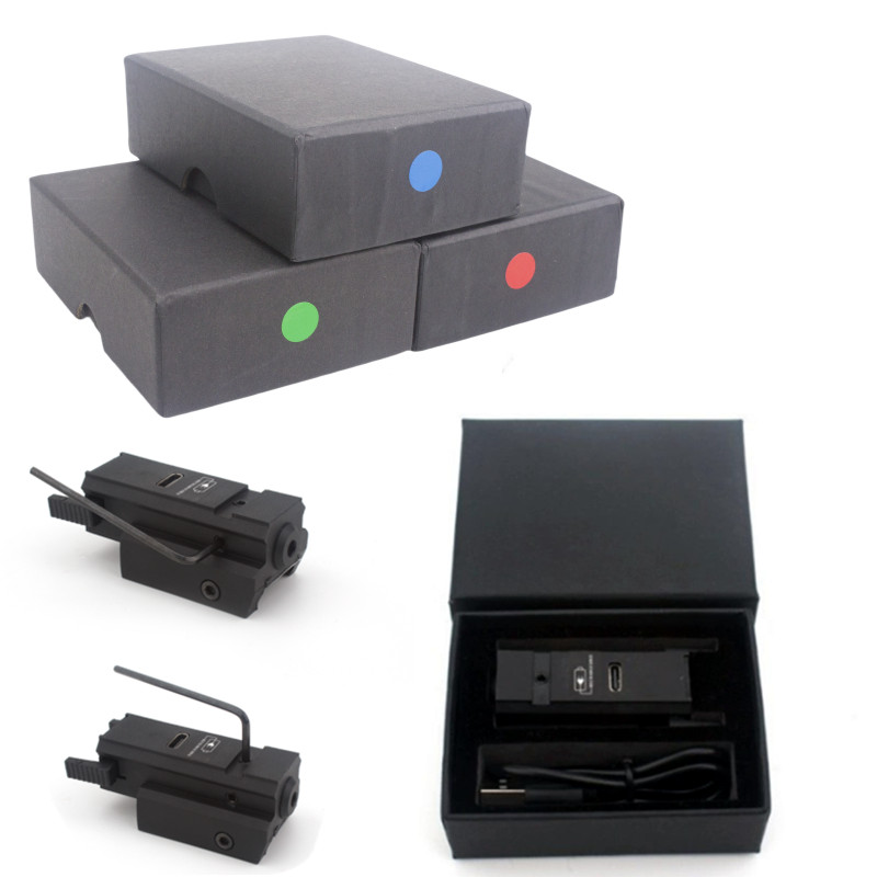 Industrial Laser Pointer - USB充電式戦術ミニグリーンレッドレーザー11mm 20mmピカティニーレールレーザーコリメーター