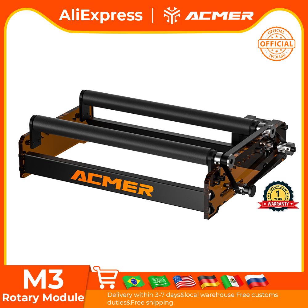 Industrial Laser Cutting Machine - ACMER M3 レーザーロータリーローラー 360 ° 回転