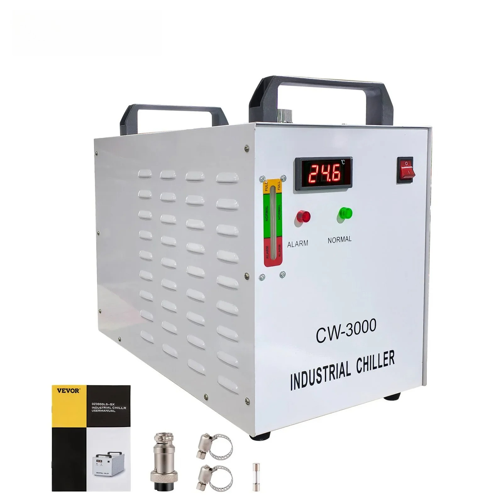 Laser Industrial Chiller - SIHAO CW-3000 工業用CNCレーザー彫刻機 水冷式レーザー管専用チラー 高効率冷却用