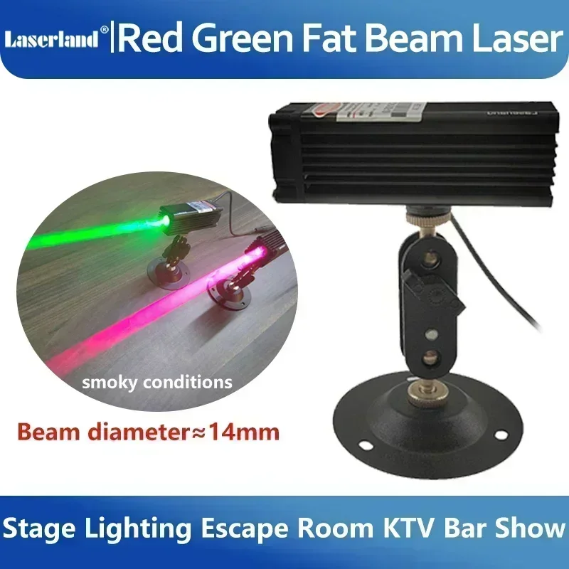 Industrial Laser Pointer - 650nm 520nm 赤緑ドットファットビームレーザーダイオードモジュール舞台照明エスケープルームワインベースバー KTV 使用