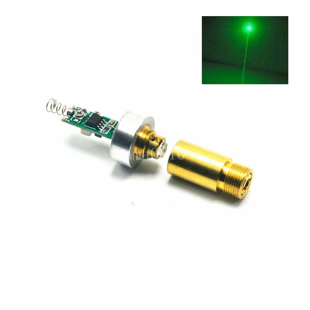 Industrial Laser Pointer - 工業用 532nm 50mw/100mw/200mW グリーンレーザードットモジュールダイオードアルミニウムヒートシンクドライバー & スプリング