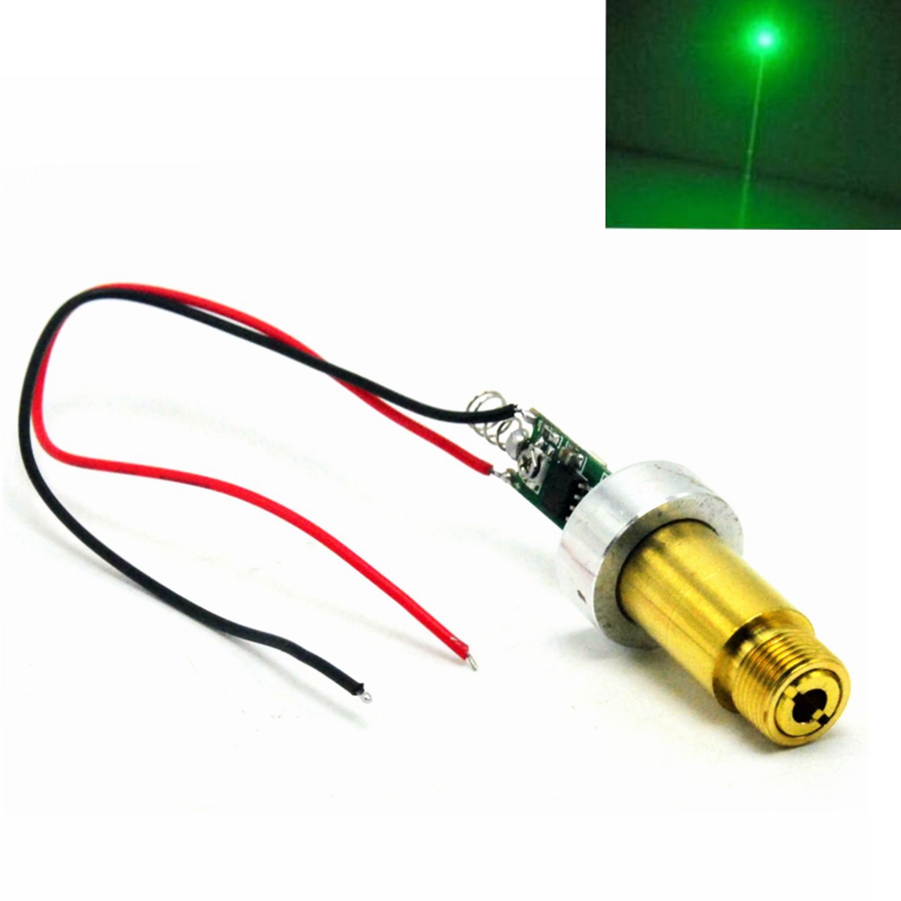 Industrial Laser Pointer - 産業用真ちゅう製ブラケット,50mw,100mw,200mw,532nm,緑色ドット,レーザーダイオード,ダイビング用,アルミニウムリング付きトーチ