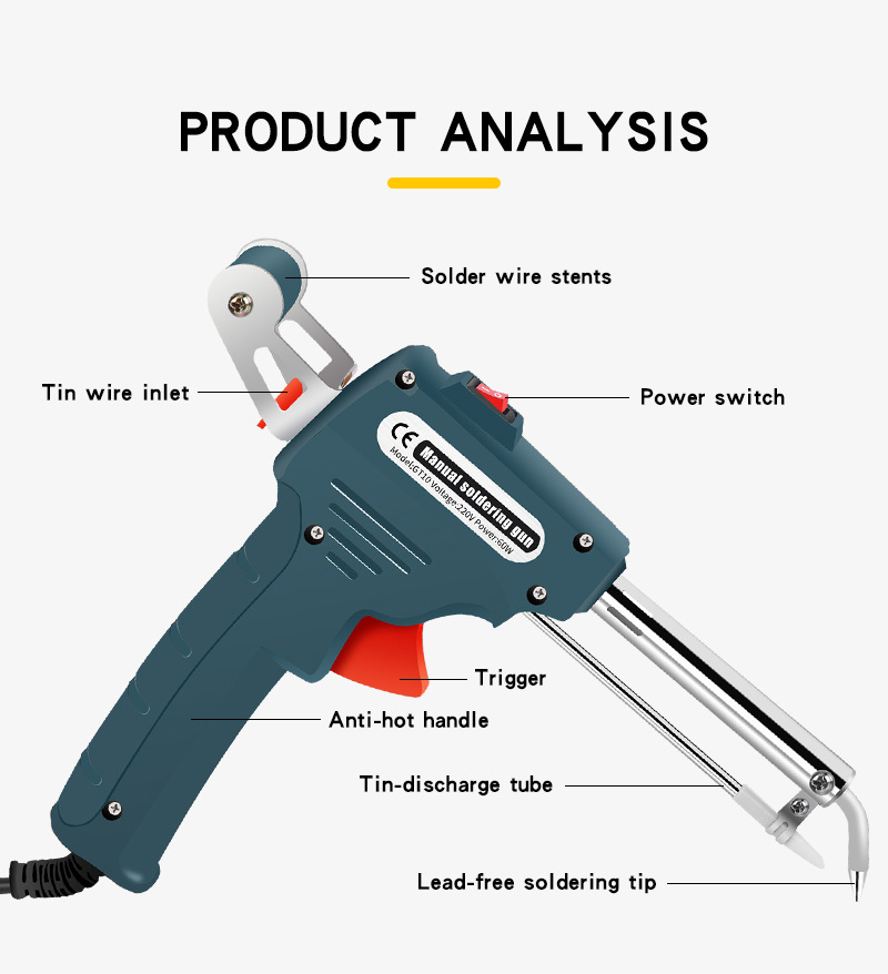 自動はんだガン 110 V/220 V 60 ワット米国/E - Industrial Laser Welding Tool のレビューと価格