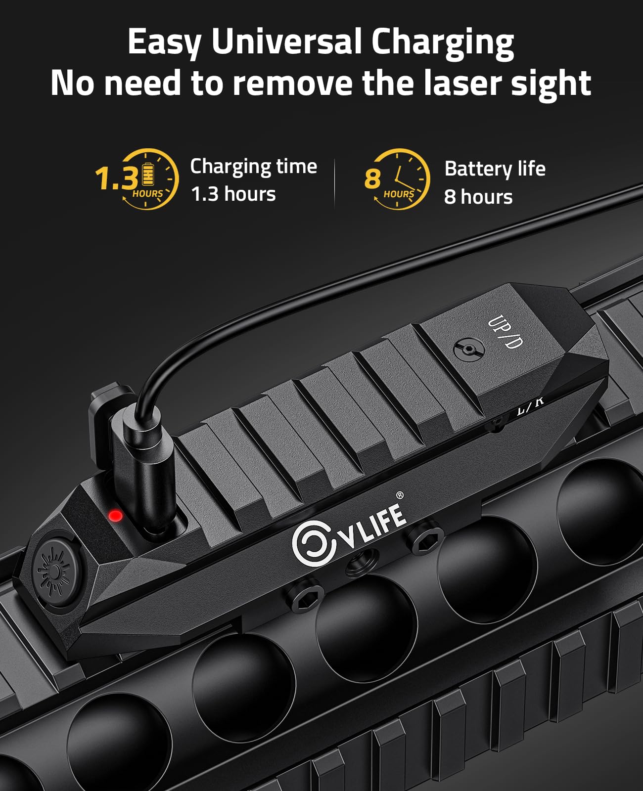 ライフルのためのCVLIFEロープロファイルレーザー視力戦術 - Industrial Laser Pointer のレビューと価格