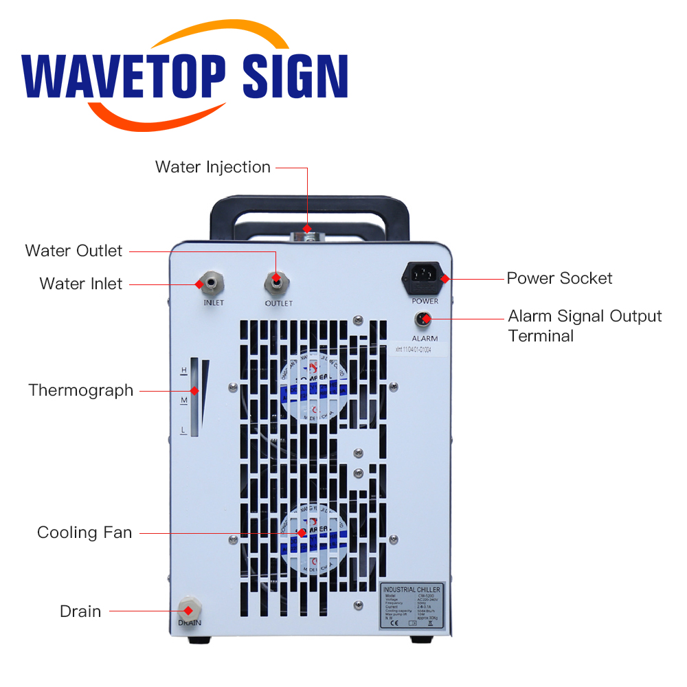 WaveTopSign CW-5200 工業用水チラー 52 - Laser Industrial Chiller のレビューと価格