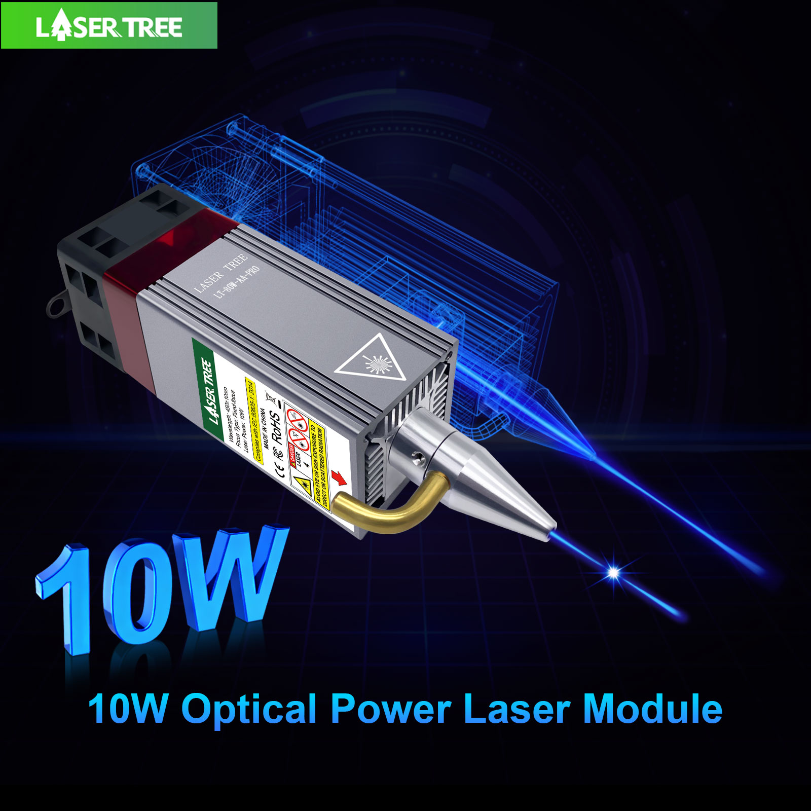 補助,青色光レーザーモジュール,CNC彫刻,切断,DIYツー - Metal Laser Cutter Head のレビューと価格