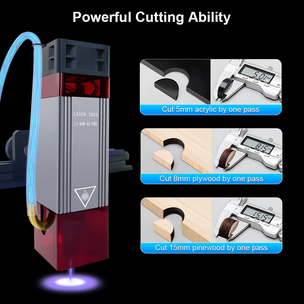 補助,青色光レーザーモジュール,CNC彫刻,切断,DIYツー - Metal Laser Cutter Head のレビューと価格