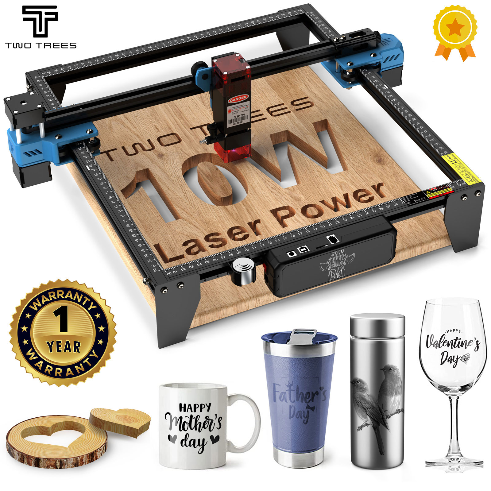 TwoTrees TTS-10 プロ 80 ワットレーザー彫 - Industrial Laser Printing Machine のレビューと価格