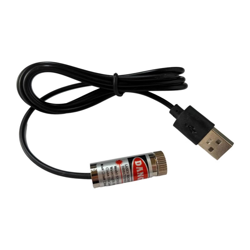 650nm銅レーザーポインターUSBヘッド赤色ドット/ライン - Industrial Laser Pointer のレビューと価格