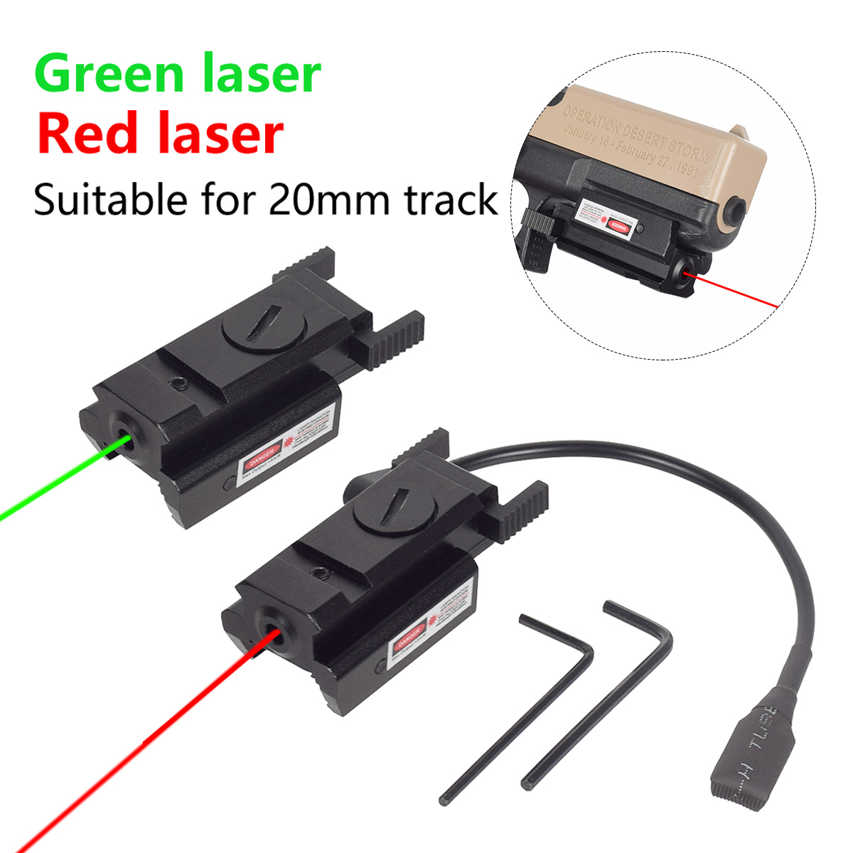 戦術的な強力な金属ミニグリーンレッドドットレーザーポインター - Industrial Laser Pointer のレビューと価格