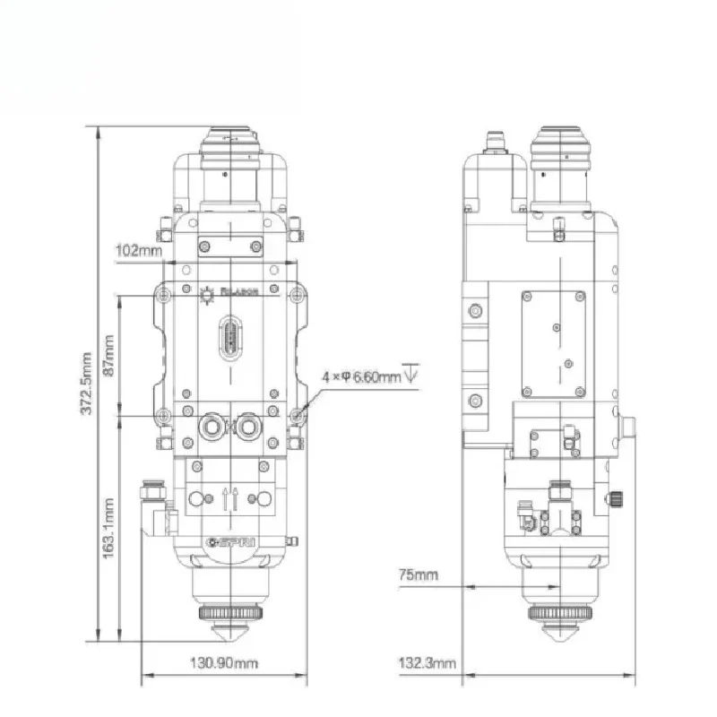 8KW 8000W LCM08B インテリジェントオートフォ - Metal Laser Cutter Head のレビューと価格