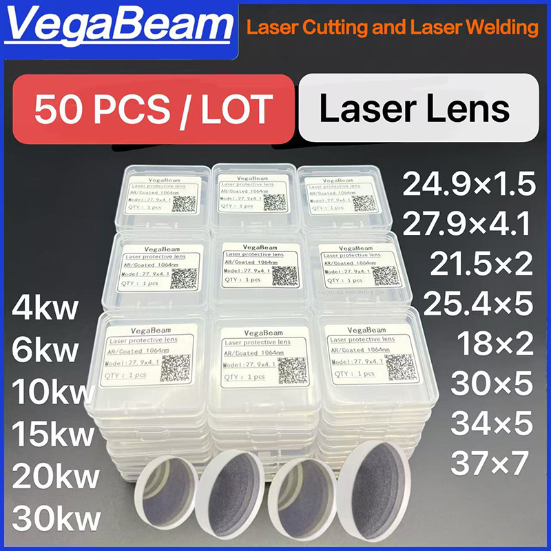 50個入りレーザー保護レンズ 18x2 27.9x4.1 3 - Metal Laser Cutter Head のレビューと価格