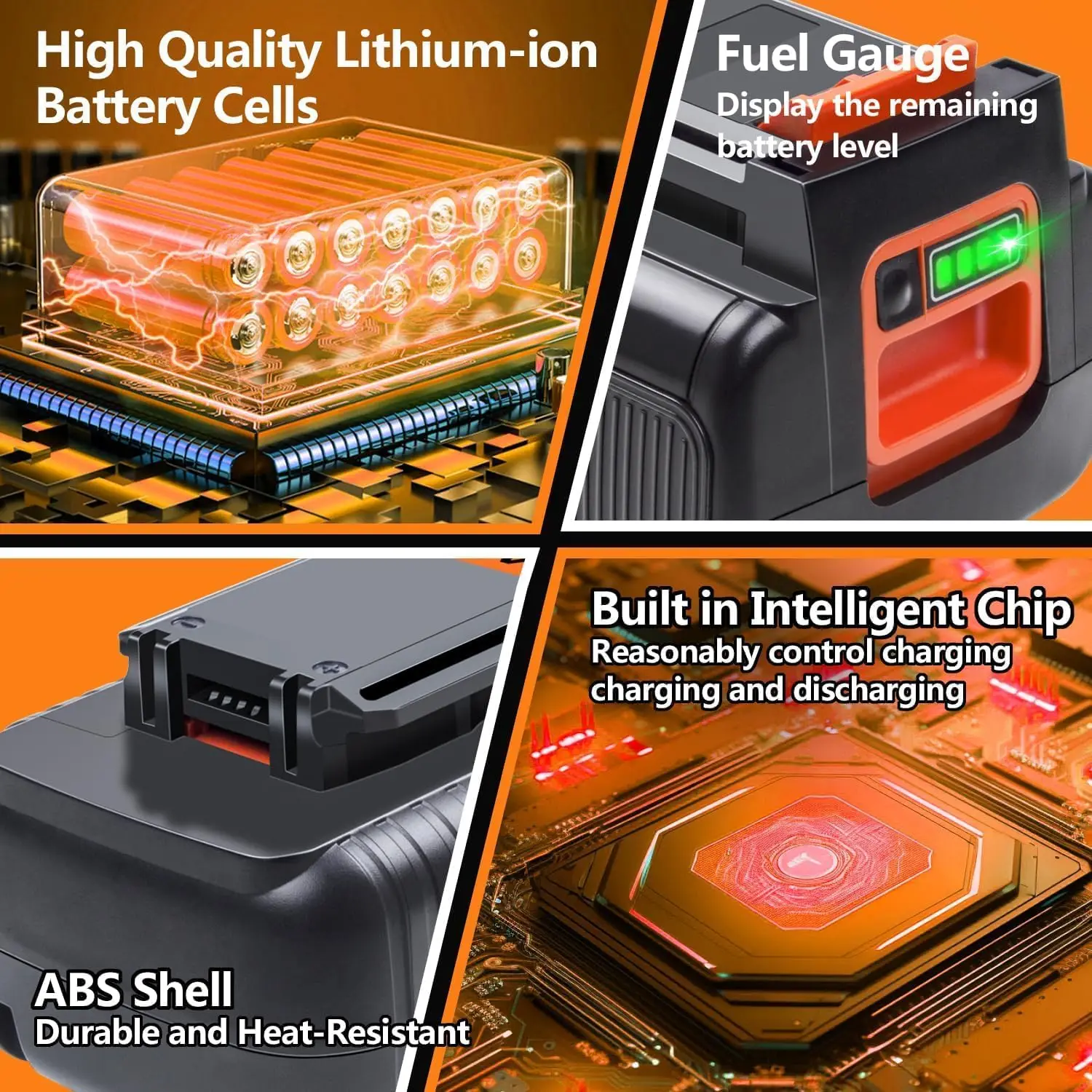 40V 4000mAh リチウムイオンバッテリー ブラック& - Black+Decker Tool Cordless のレビューと価格