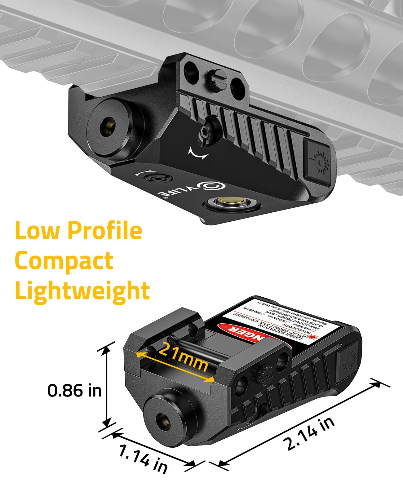 ピカティニーレッドサイト磁気充電式充電式ピストルレーザー 2 - Industrial Laser Pointer のレビューと価格