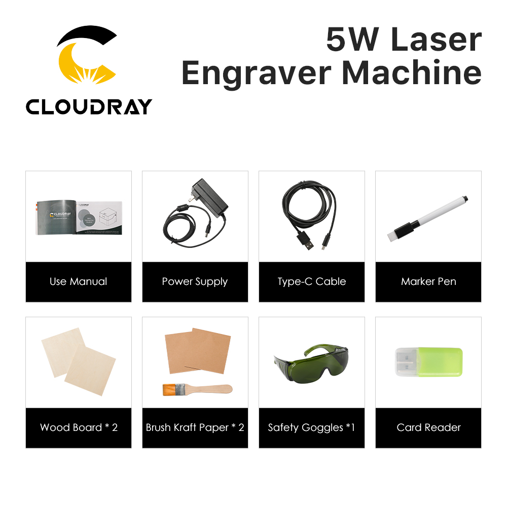 Cloudrayレーザー彫刻機BM1マークプリンターカッター - Industrial Laser Cutting Machine のレビューと価格