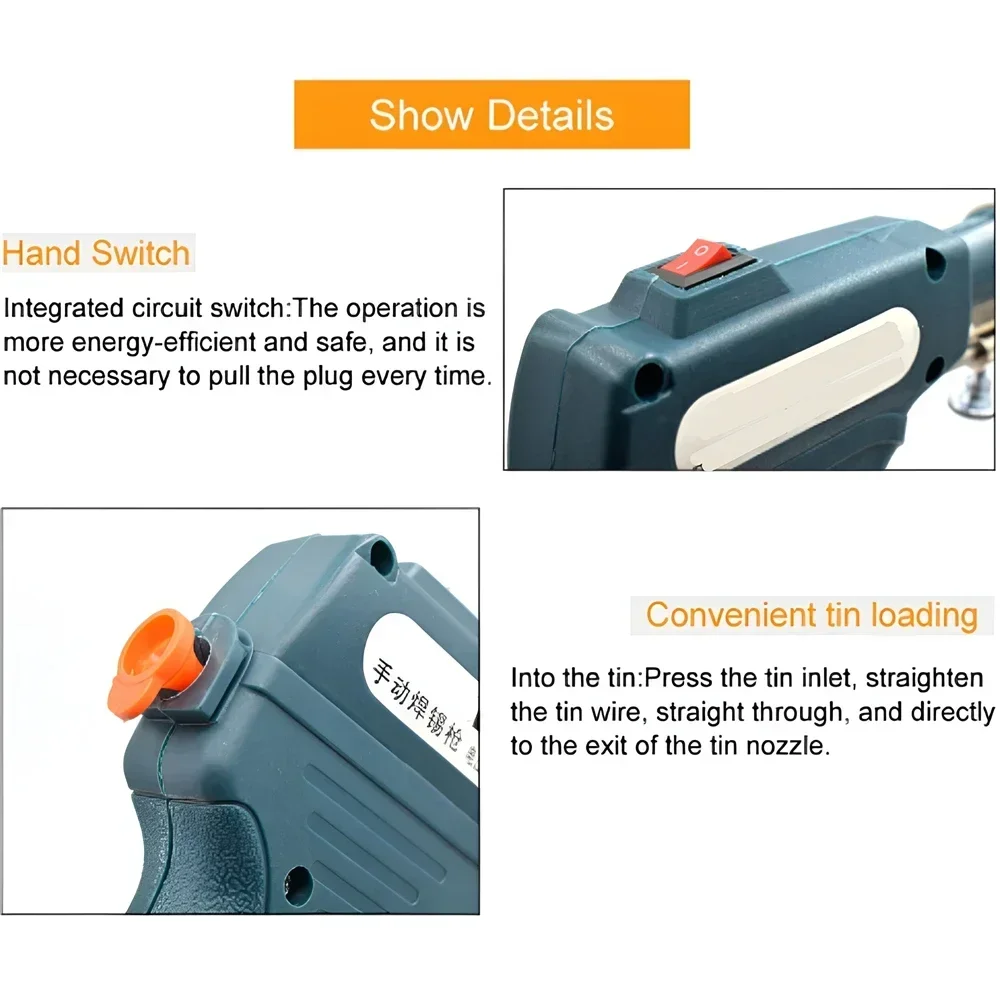 新しい手持ち式鉄溶接機自動はんだ付けガン 220V 60 ワ - Industrial Laser Welding Tool のレビューと価格