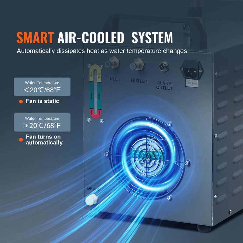 SucceBuy 工業用ウォーターチラー CW-3000 8 - Laser Industrial Chiller のレビューと価格