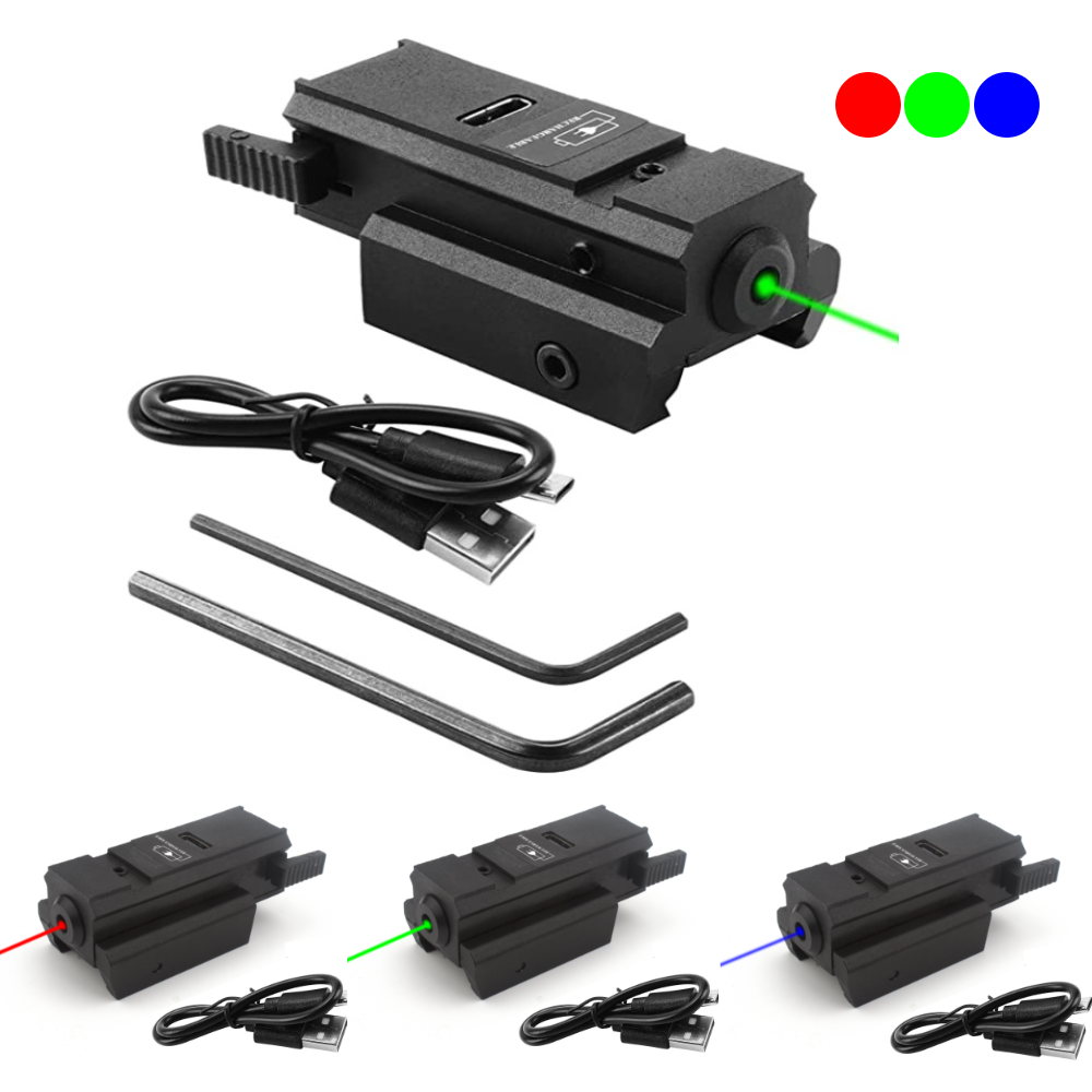 USB充電付きブルーグリーンレッドドットレーザーサイト、20 - Industrial Laser Pointer のレビューと価格