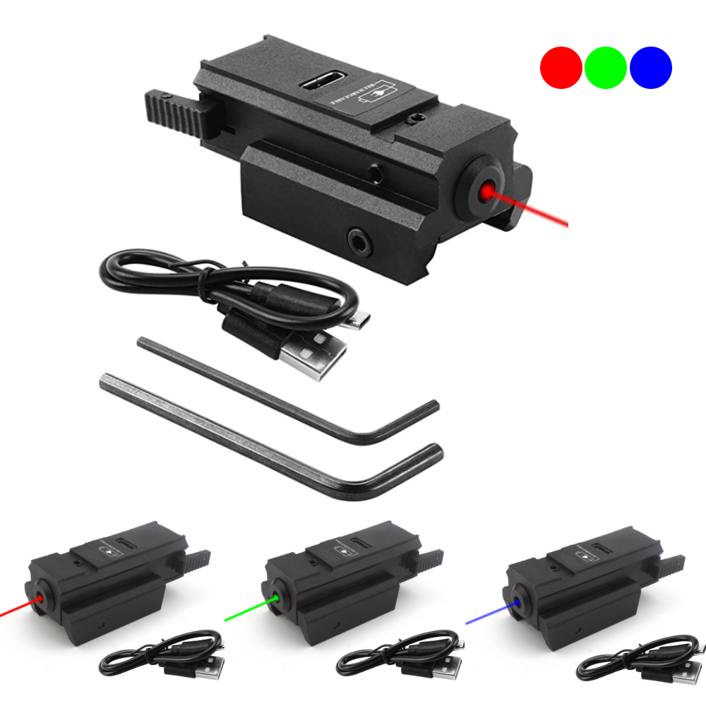 USB充電付きブルーグリーンレッドドットレーザーサイト、20 - Industrial Laser Pointer のレビューと価格