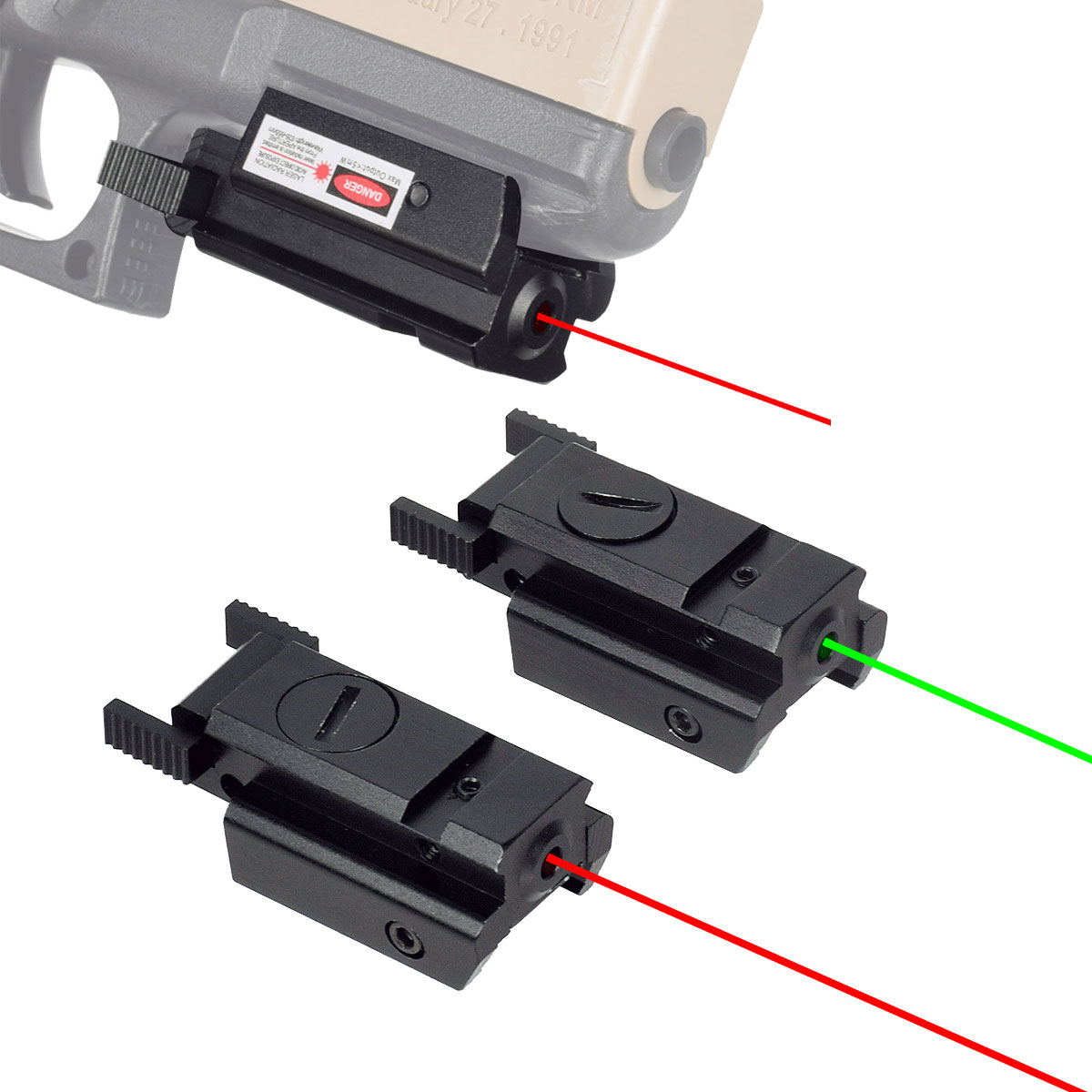 戦術的なレッドグリーンドットレーザーサイトスコープ 11 ミ - Industrial Laser Pointer のレビューと価格